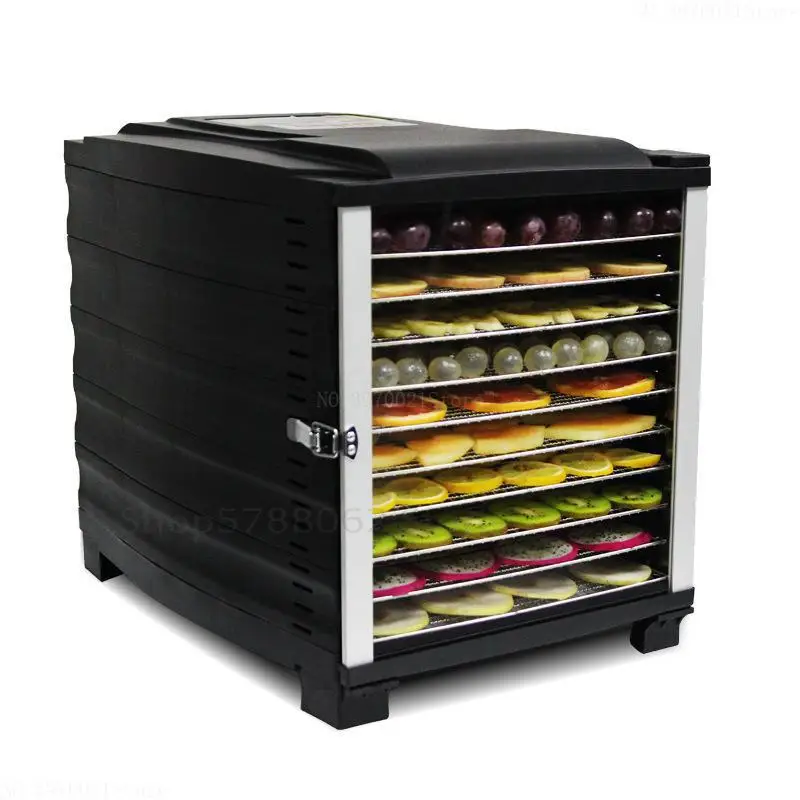 Нержавеющая сталь Еда машина для сушки овощей Home 10 Слои таймер Электрический