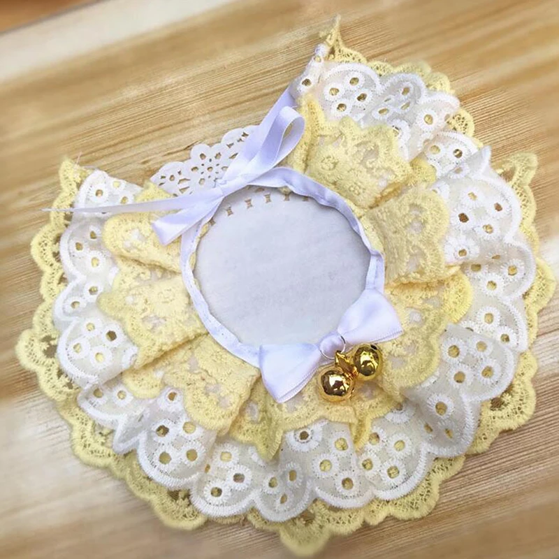 Ошейник для питомца кошки собаки кружевной нагрудник с шарфом милое платье