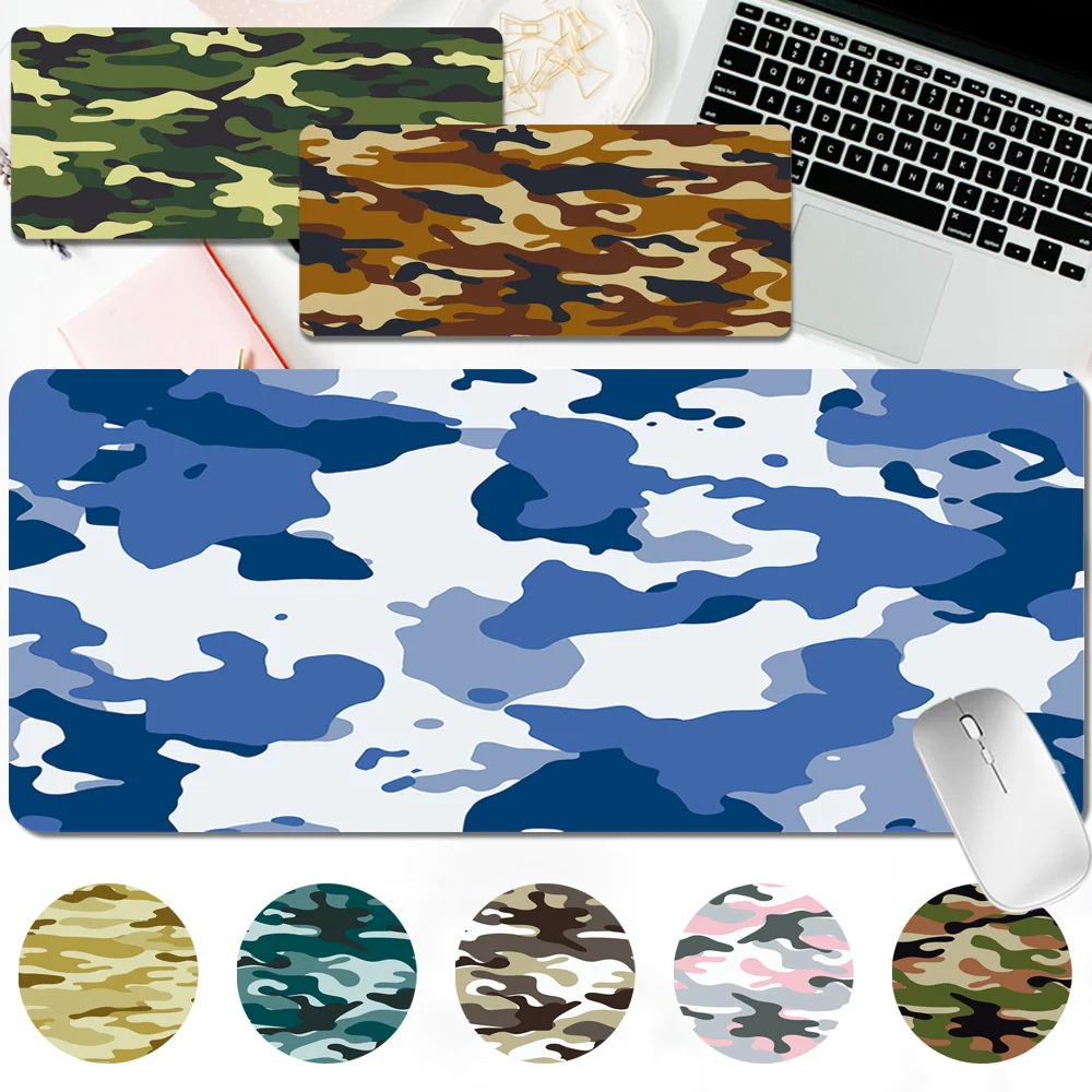 

Large Size Computer Mousepad Non-slip Gaming Mouse Pad 30x60CM/30x80CM High Quality Camouflage Pattern Computer Keyboard Mat