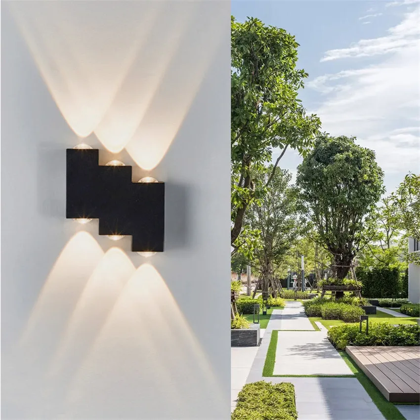 Светодиодный настенный светильник уличные водонепроницаемые комнатные лампы в