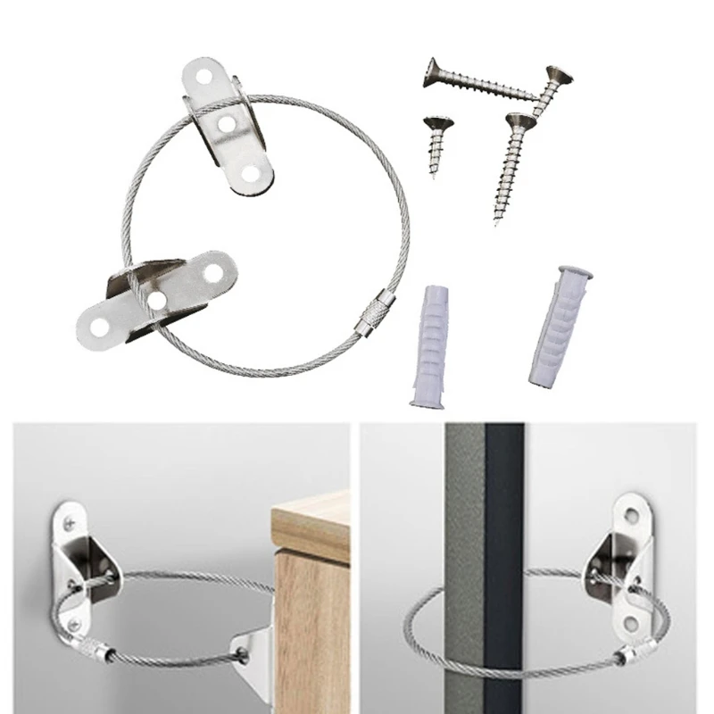 

Мебельные ремни, настенные анкеры из нержавеющей стали для мебели, устройство против землетрясения с винтами для установки