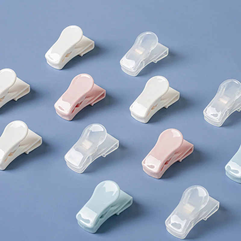 

4PCS Universal Hook Clips Mini Portable Food Bag Clip Home Utensils Gadget Refrigerator Bathroom Kitchen Tools Accessories