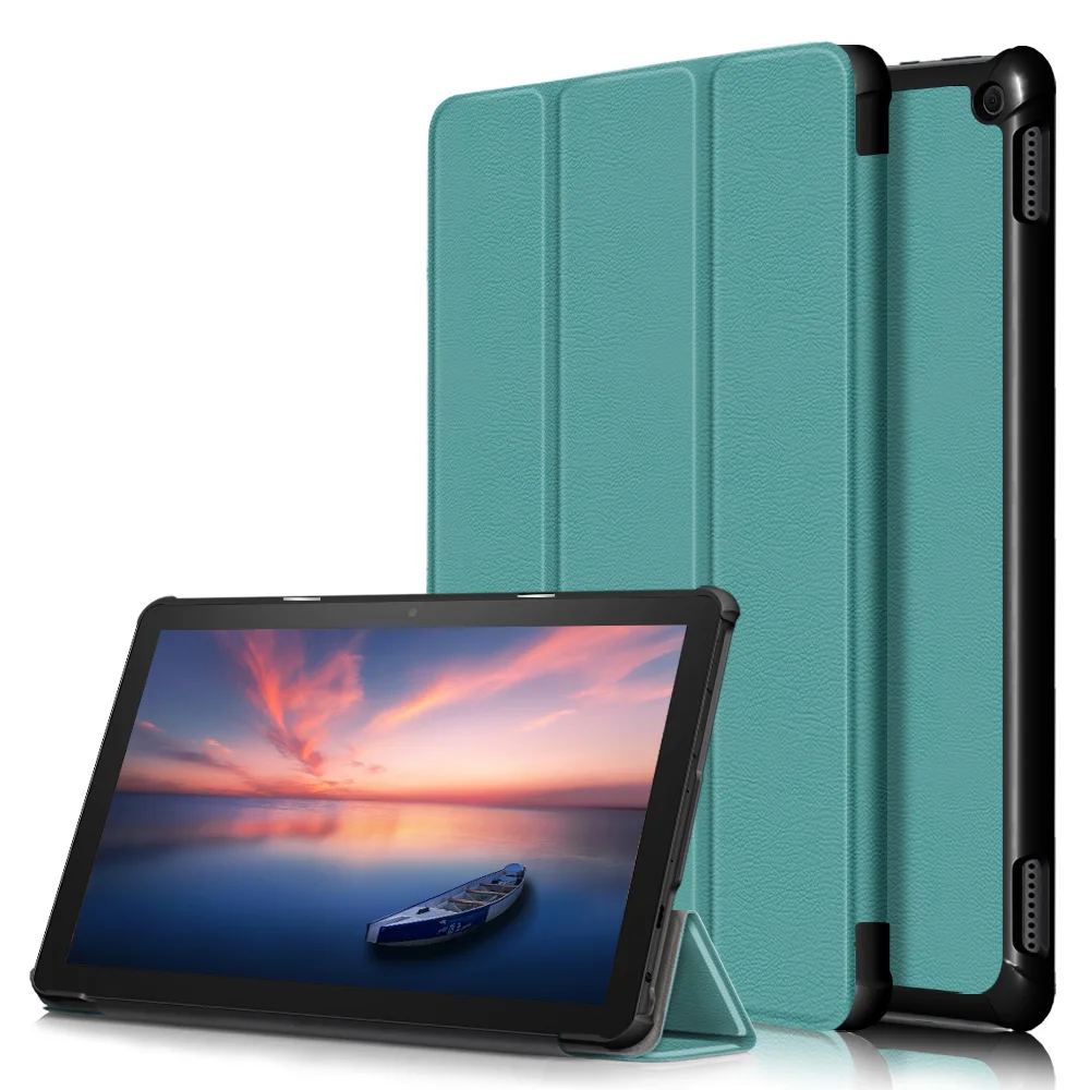 

Case for All-New Kindle Fire HD 10 2021, Slim Lightweight Tri-fold Shell Multi-Angle Stand Cover for All-New Fire HD 10 Plus