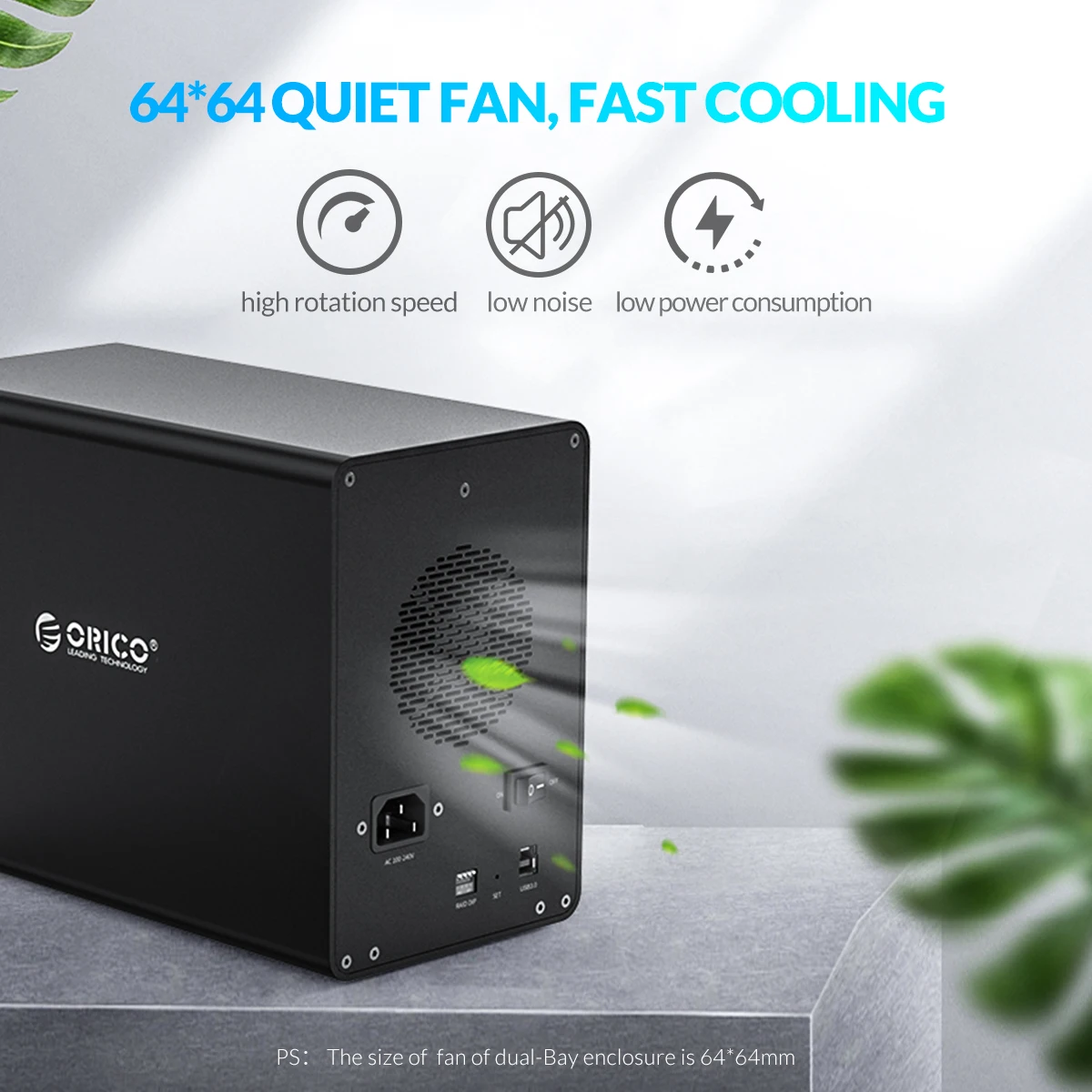 ORICO 3.5'' USB3.0 to SATA HDD Docking Station With RAID Aluminum 4 bay Enclosure 150W Internal Power Adapter Case | Компьютеры и