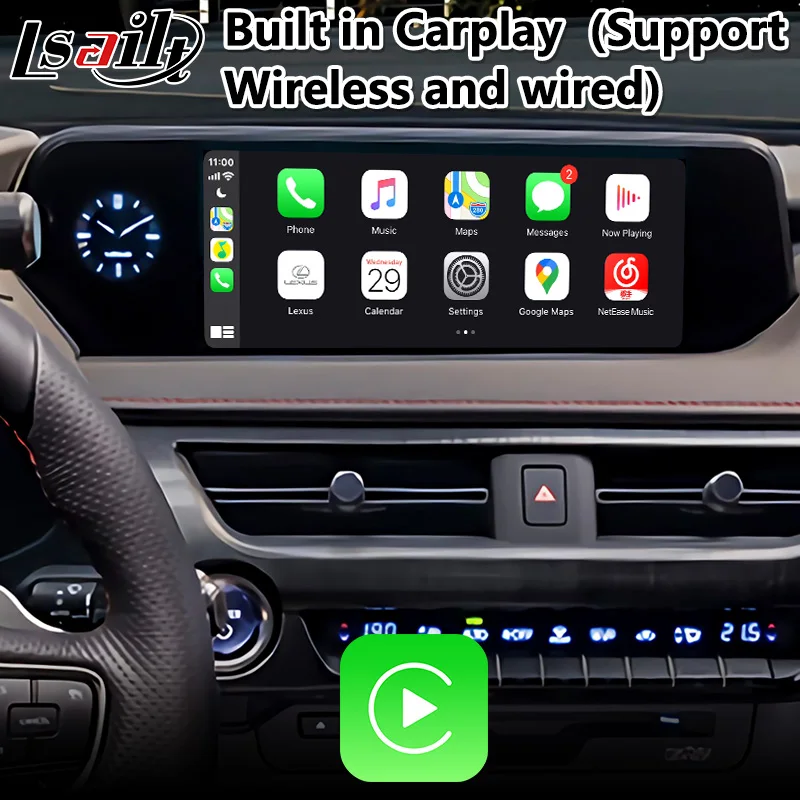 Видеоинтерфейс с GPS навигацией на Android для Lexus UX250 сенсорной панелью управления 2018
