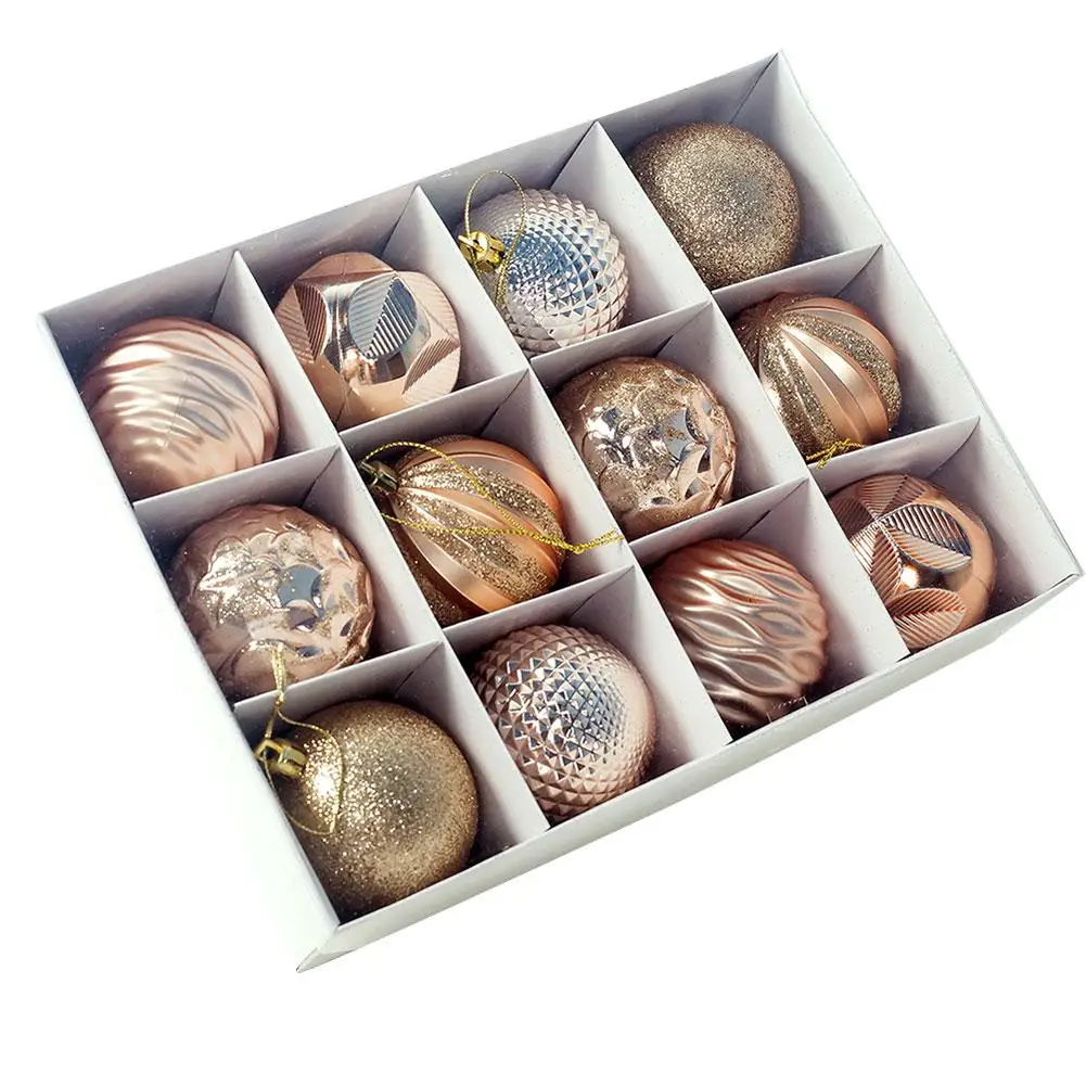 Рождественские шары украшения для рождественской елки небьющиеся большой