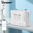 Смарт-переключатель SONOFF 4CH Pro R3 4-Gang WIFI 433 мгц радиочастотный беспроводной переключатель 220 В Дистанционное самоблокирующееся реле блокировки