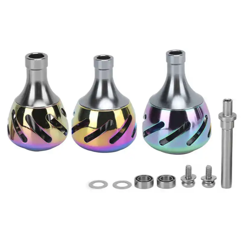 Colorful Paint Metal Fishing Reel Handle Knob Light Weight Reel Handle Knob Easy To Carry for Fishing Accessories
