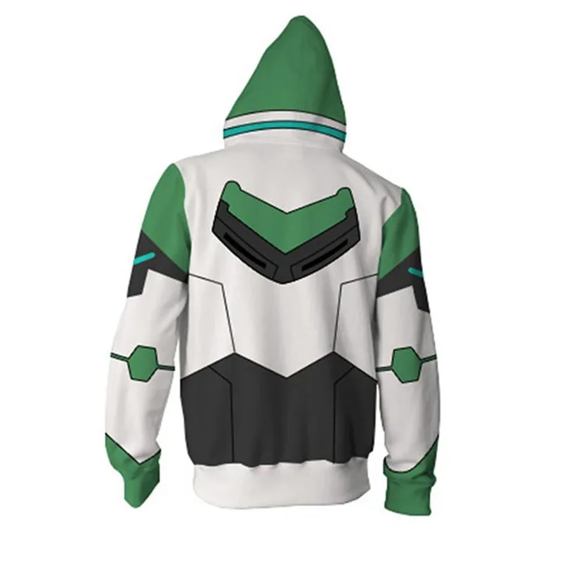 Voltron:Legendary Defender Pidge Cosplay Costume Men's Sweatshirt Hooded Uniform Streetwear Women Mens Hoodies Zipper Hoddies | Мужская