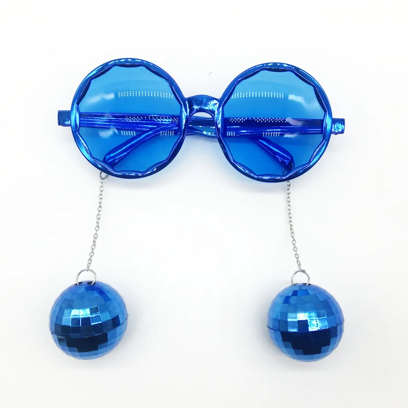 4Pcs/Lot Event Atmosphere Props Shiny Hanging Disco Ball Glasses Festival Dinner Music Party Favor New Year Creative Sunglasses - купить по