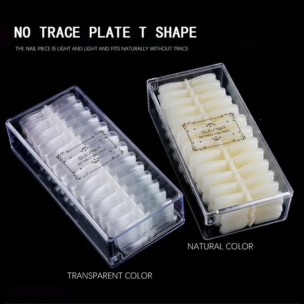 Плиссированные антипрослеживающие кончики для ногтей полная палочка короткая