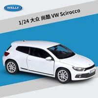 welly 124 volkswagen scirocco car diecast model car classic vw toy car alloy sport car metal racing car for kid gift b7
