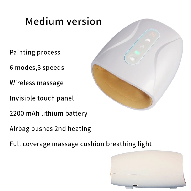 Comprar Masajeador Eléctrico Inteligente Para La Salud De Las Manos, Dispositivo De Masaje Inalámbrico, Acupuntura De Dedo De Palma Con Presión De Aire Y Compresa De Calor, Superventas