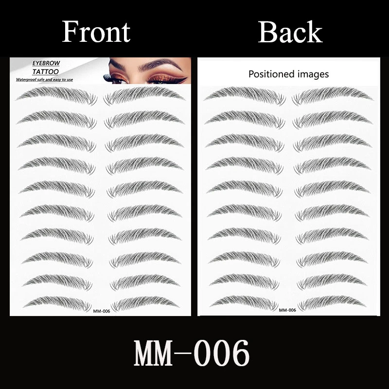 Волшебная 4D тату-наклейка для бровей ложные брови долговечная супер водостойкая
