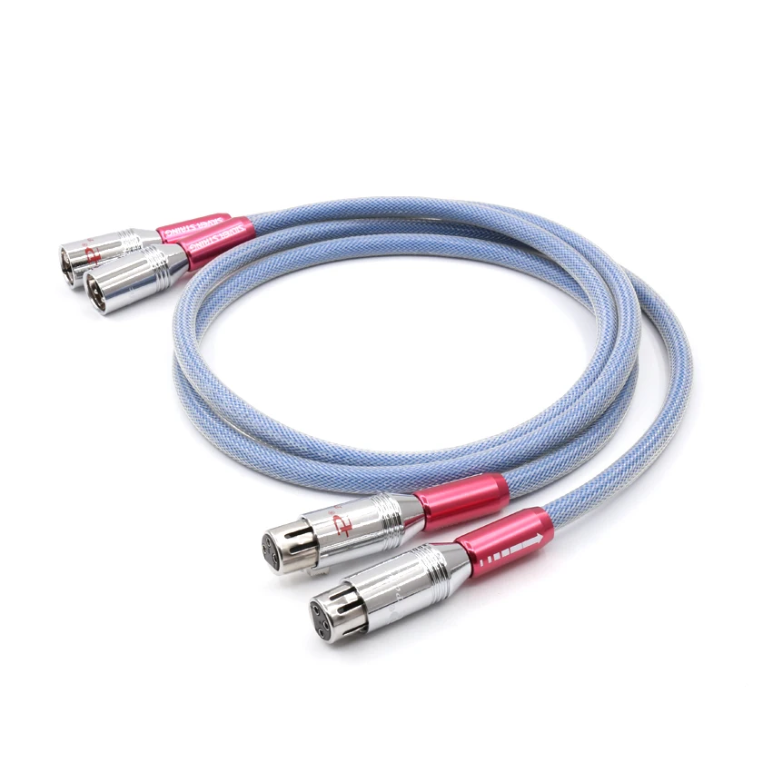 

Pair hifi audio SQ-88B Silver-plated cable XLR interconnect cable wire with Pailiccs XLR plug hi-end XLR balance cable