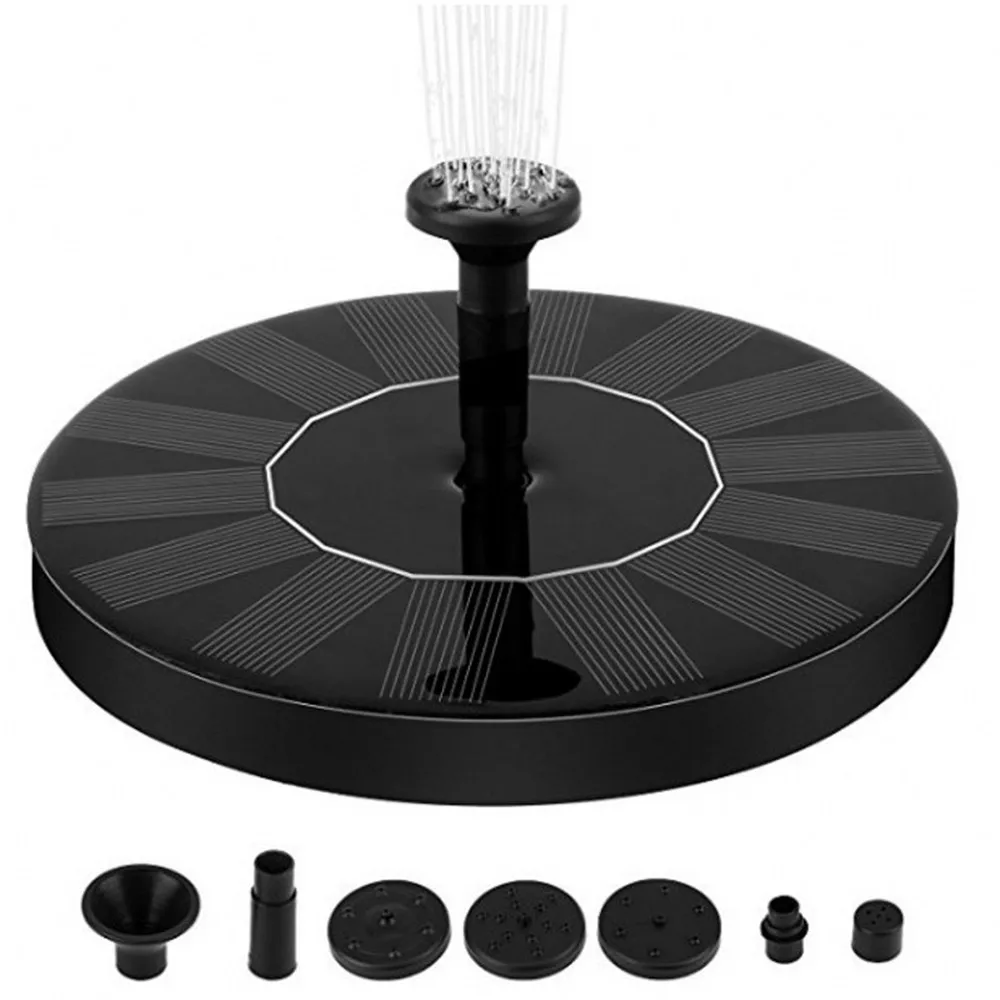 Круглый солнечный фонтан плавающий для украшения сада пруд бассейна