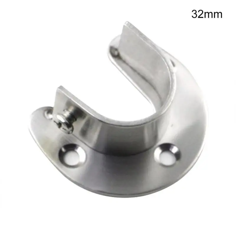 

2pcs Bracket Clothes Pipe Socket Hanging Rail Rod End Support Hot sale