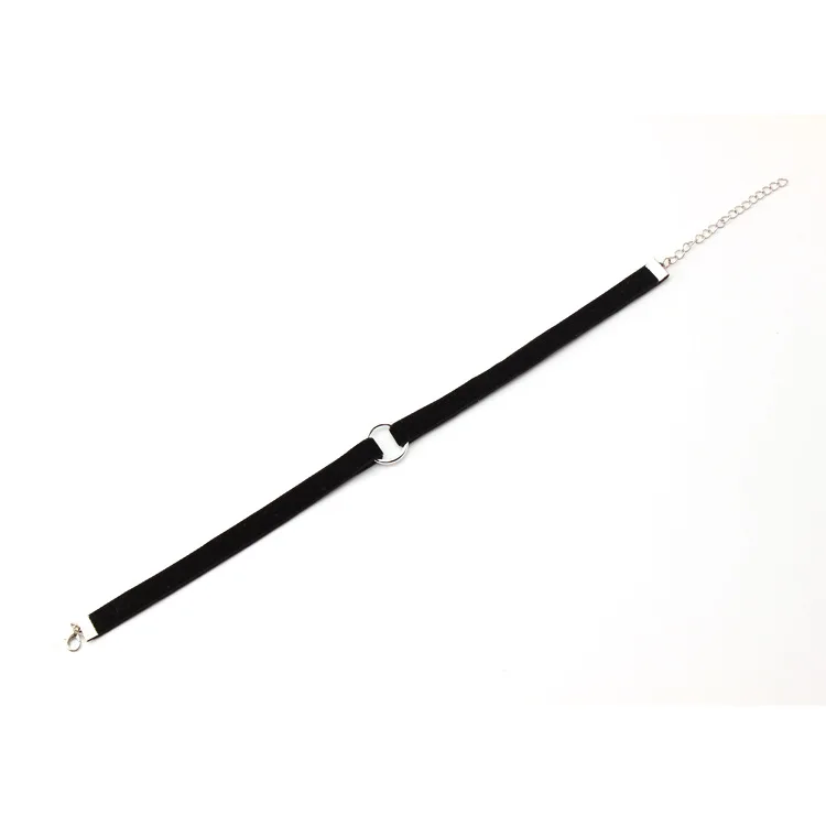 Винтажное геометрическое колье-чокер из бархата красного черного цветов