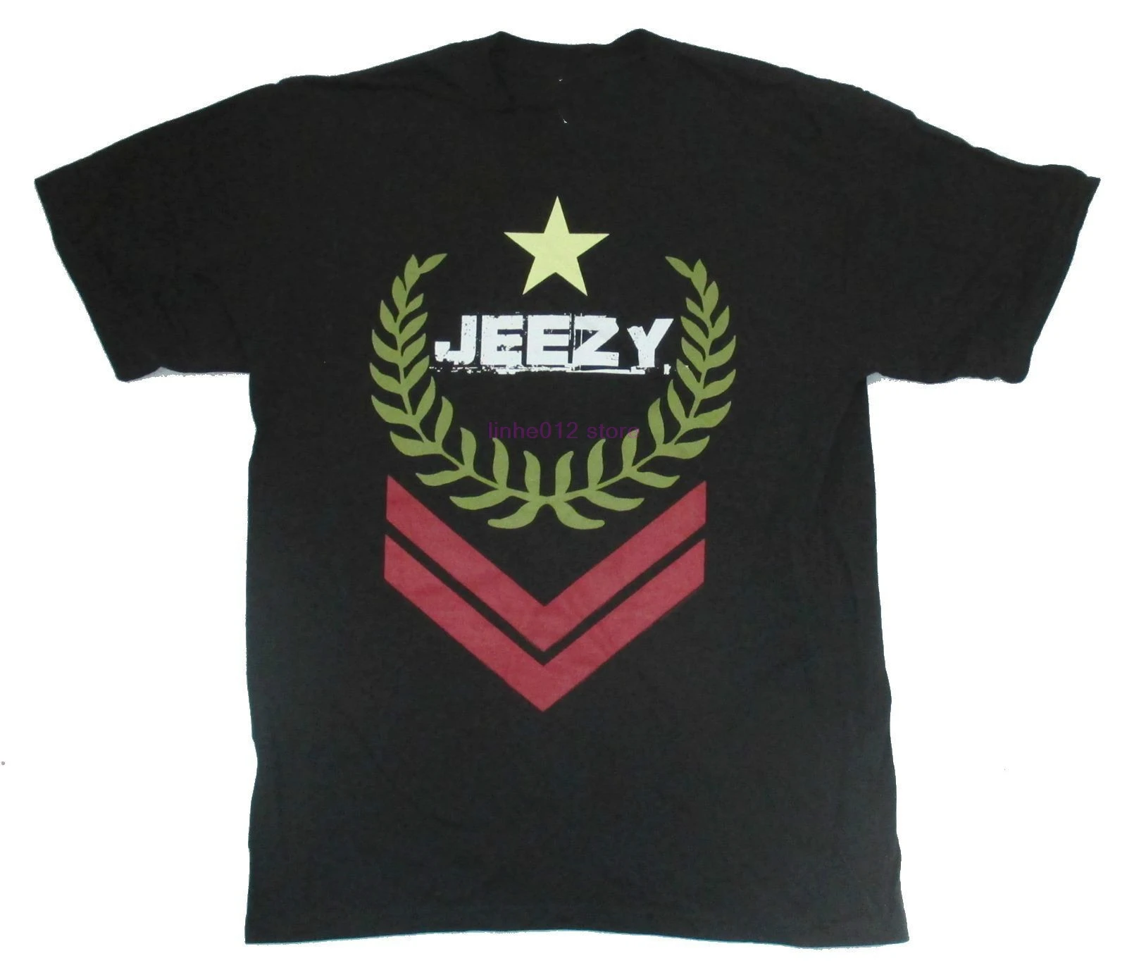 Молодой JEEZY военный логотип черная футболка новый официальный бесплатный брелок