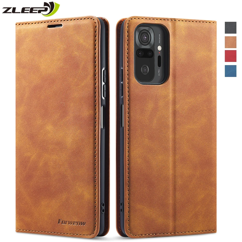 Кожаный магнитный чехол для Xiaomi Poco F4 X3 GT M3 M4 F3 11T Lite Redmi 9A 9C 9power Note 11 10 9 S 8 7 Pro Max