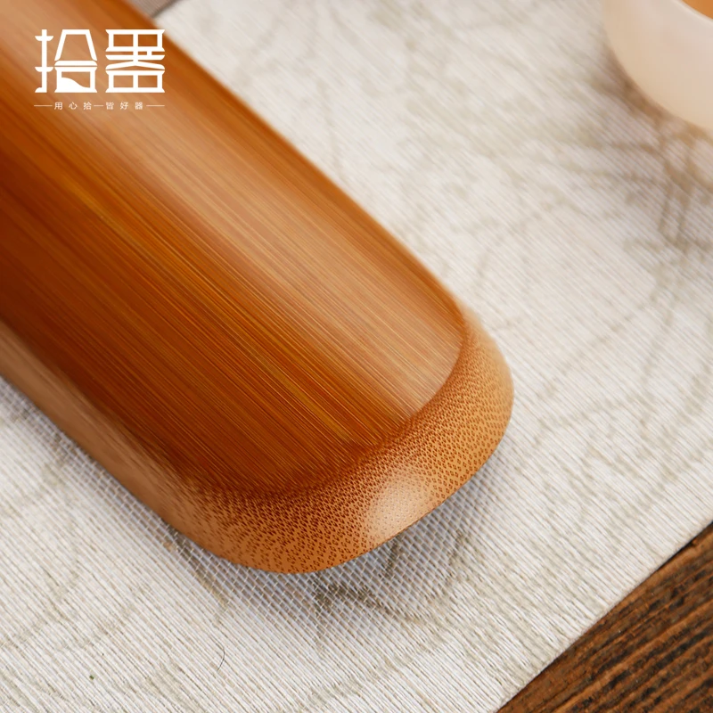 Копченый бамбуковый резной чай-это набор из трех предметов античный китайский