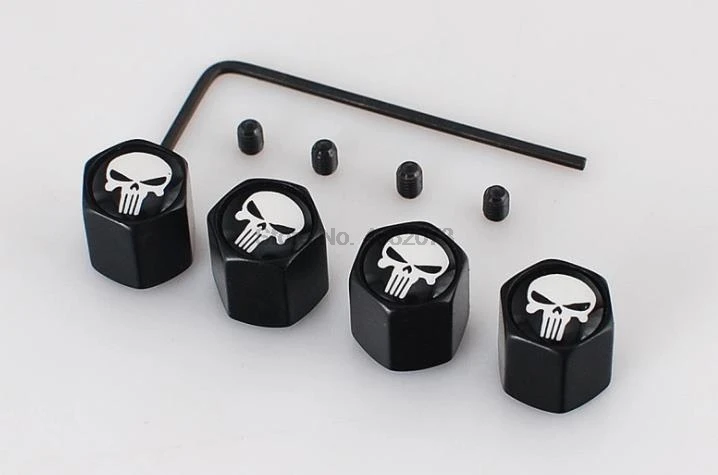 От DHL или Fedex 200 комплекты стайлинга автомобилей металлический Призрака с черепом