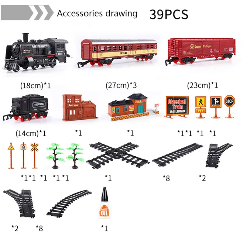Моделирование электричка трек классической модели автомобиля игрушки