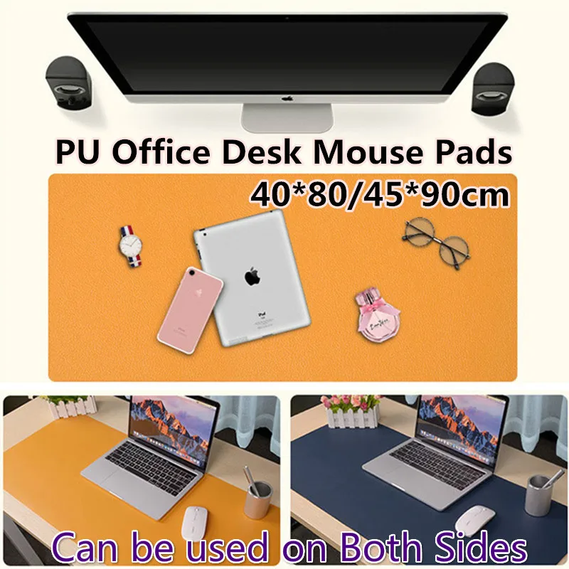 40*80/45*90cm PU Computer Desk Gaming Mouse Pad Large Size Desktop Mat for Office Organizer Anti-slip PC Gamer Mousepad | Дом и сад