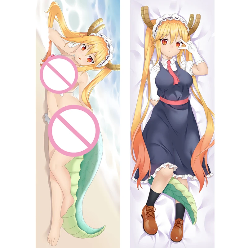 

3D Double-Sided Kobayashi Toru Printed Hugging Body Pillowcase Anime Miss Kobayashi's Dragon Maid Pillow Dakimakura Pillow Cover