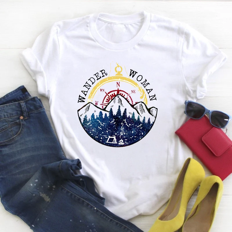 

Women Sunflower Camera Vintage Short Sleeve Print Summer Female Tshirt Womens T Tee Ladies Top Shirt Clothes Graphic T-shirt