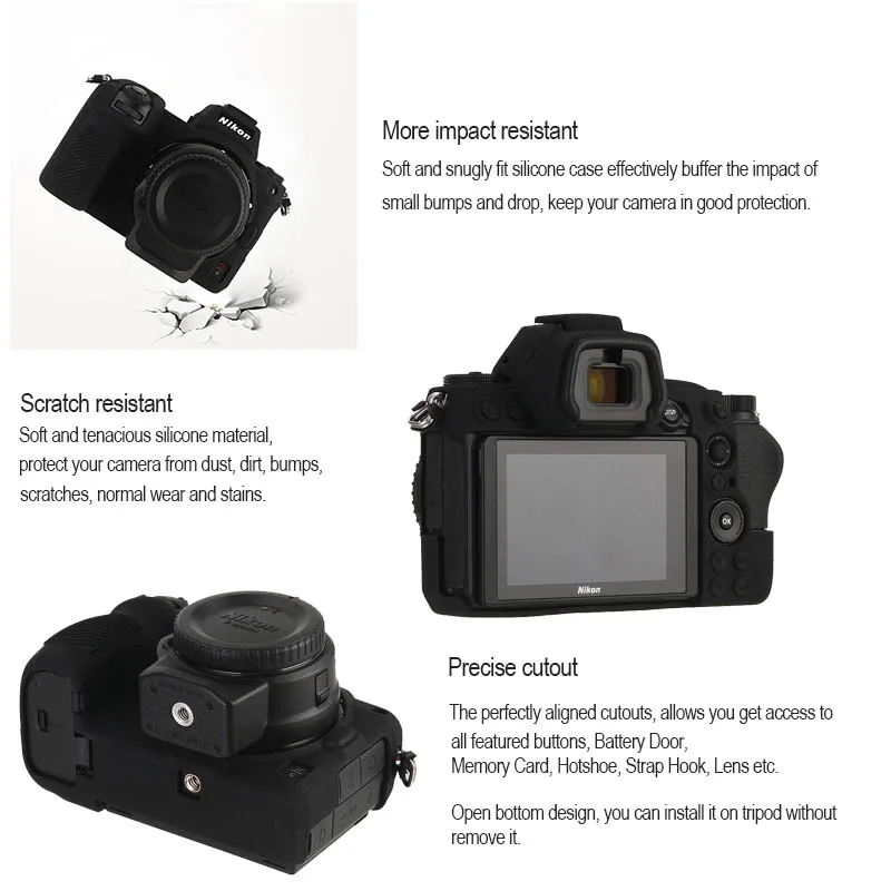 Чехол для камеры Nikon Z6 Z7 силиконовый защитный чехол корпуса Высококачественная