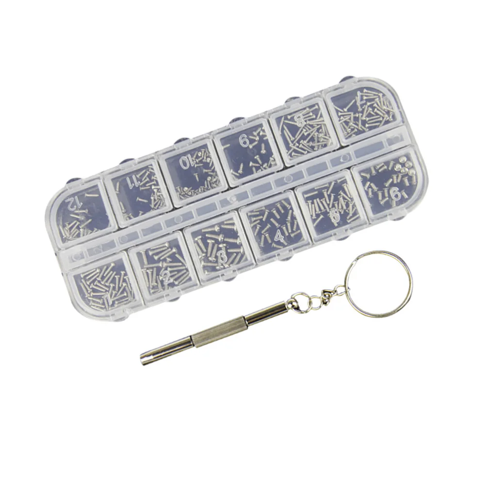 240 шт. набор винтов для ремонта очков с отверткой|Винты| |