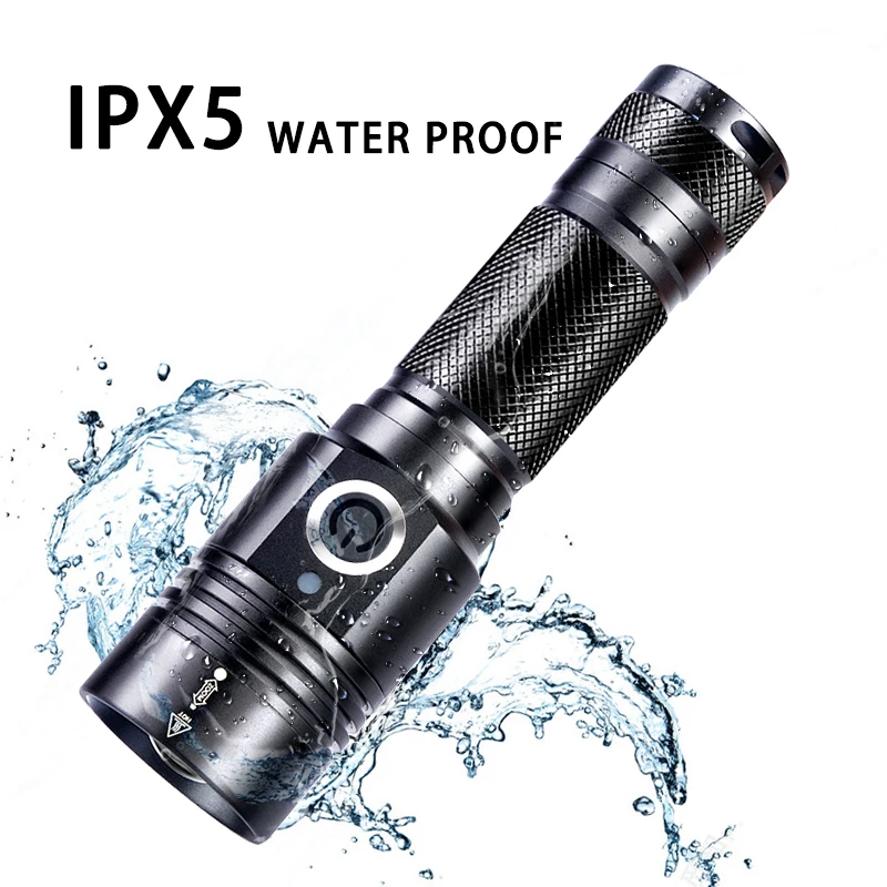 Перезаряжаемый фонарик мощный светодиодный фонарь для самозащиты шокер 5
