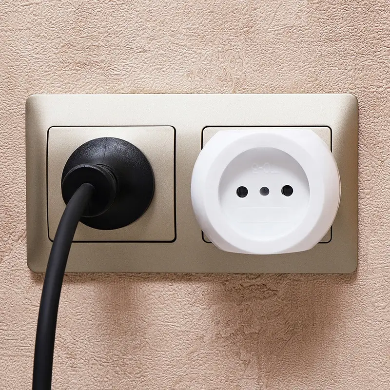 Электрический тройник &quotШар&quot 220 В сетевой белый разветвитель для розетки 6 А из