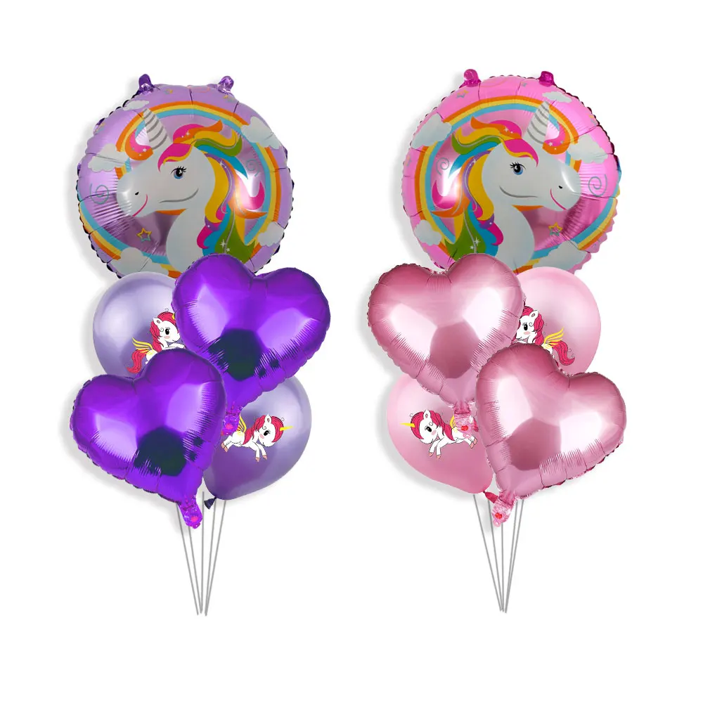 12 шт Единорог день рождения шары для детского душа сувениры алюминиевая фольга