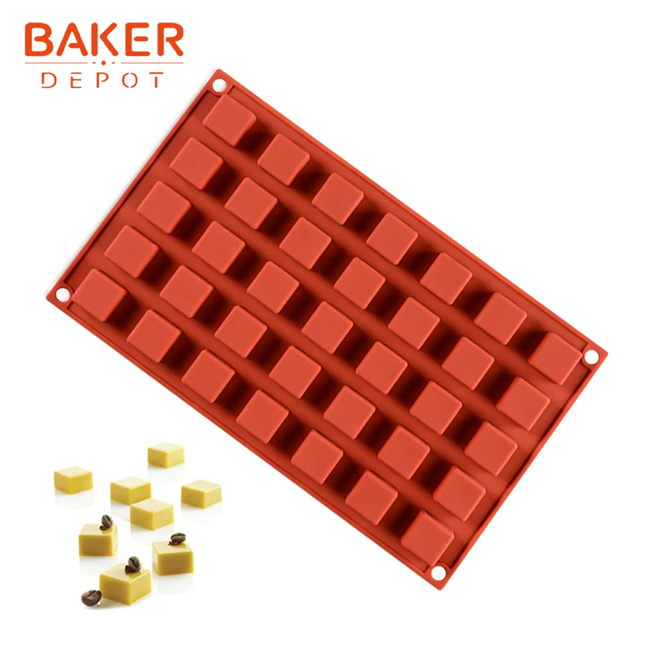 BAKER DEPOT 35 полость силиконовая форма для конфет шоколад мини-печенье gummy плесень