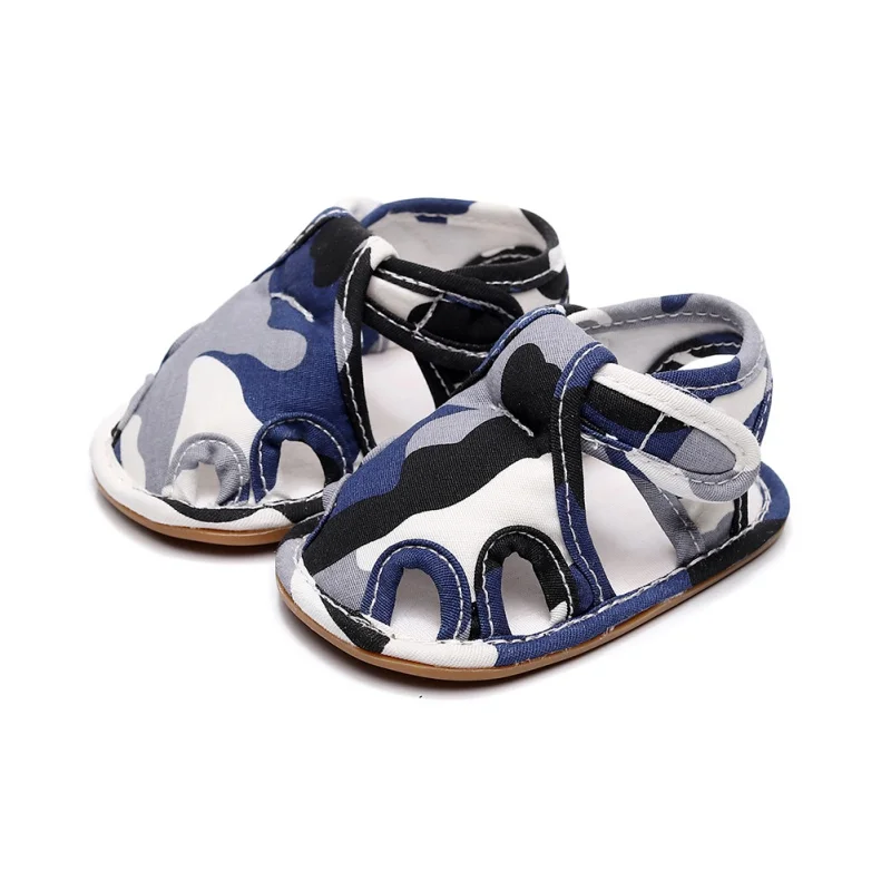 

Infant Camouflage Colorblock Baby Hollow Anti-slip Rubber Sole Toddler Shoes Newborn First Walker