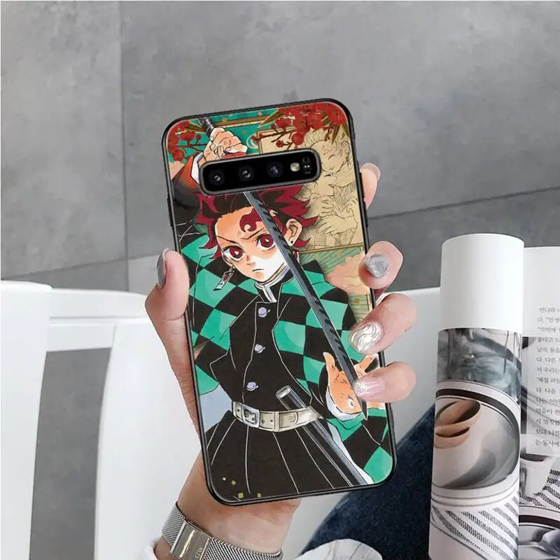 

Demon Slayer Blade Comic Postcard Phone Case For Samsung S6 S7 edge S8 S9 S10 e plus A10 A50 A70 note8 J7 2017
