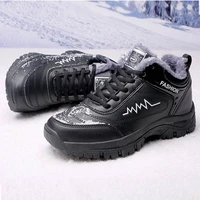 mens hiking shoes winter fashion men fur warm snow boots unisex outdoor sport comfortable warm
