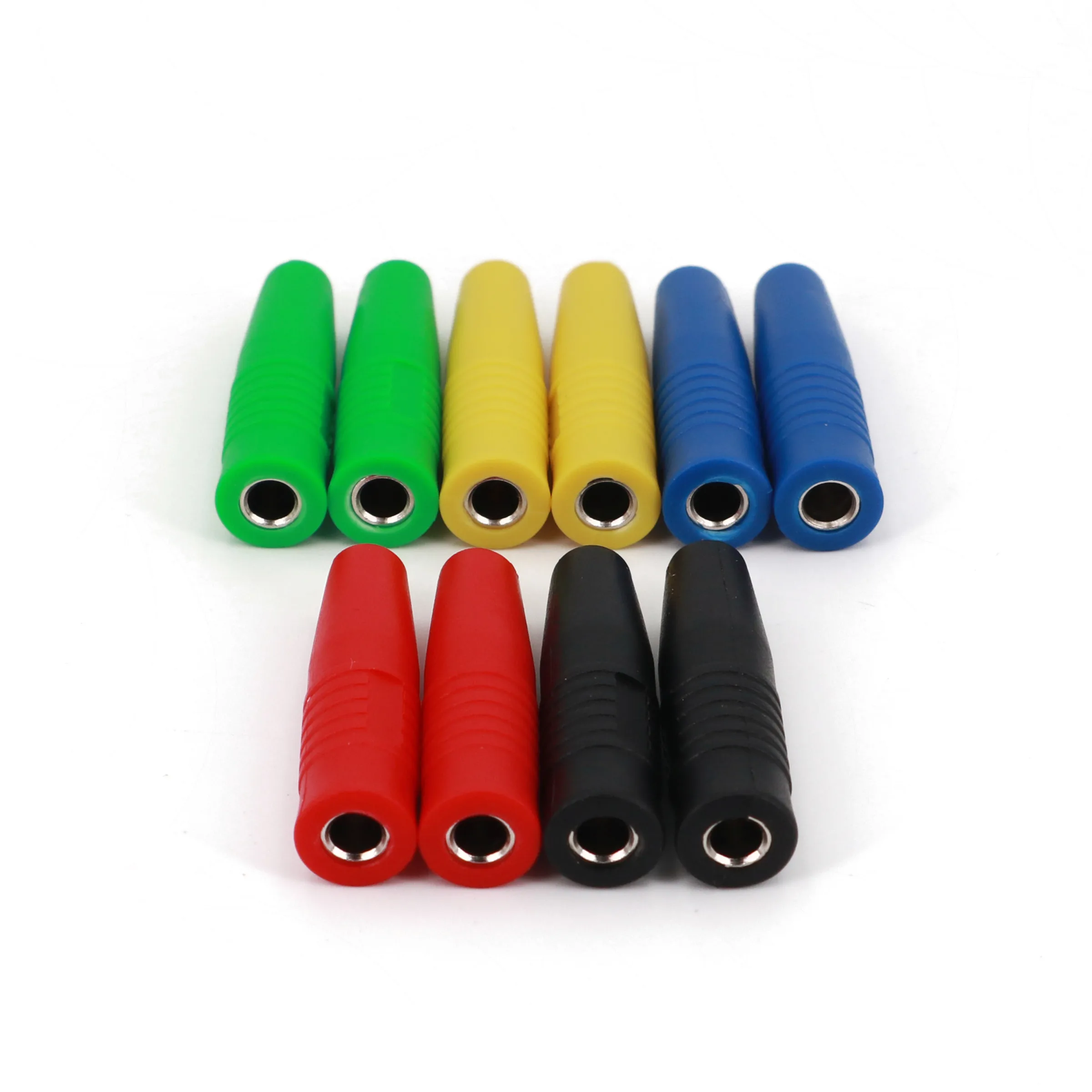 10 шт. латунный 4 мм изолированный разъем типа банан|solder wire connector|connector 4mmconnector female |