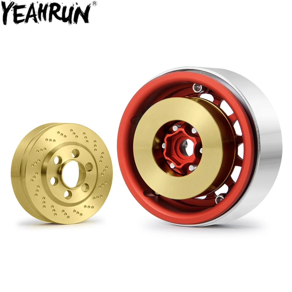 

YEAHRUN 100g латунь счетчик Вес баланс Вес Кольцо Вставка для 2,2 дюймов колёсные диски 1/10 осевой 90048 RC Запчасти