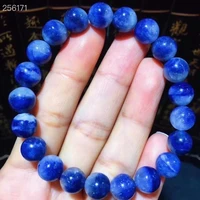 natural blue dumortierite rutilated quartz bracelet 9 3mm crystal women gemstone round beads rare reiki stone aaaaa