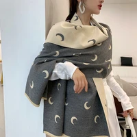 brand 2019 scarf luxury brand hijab winter cashmere plaid thick shawl and women warm bandana scarves cachecol pashmina foulard