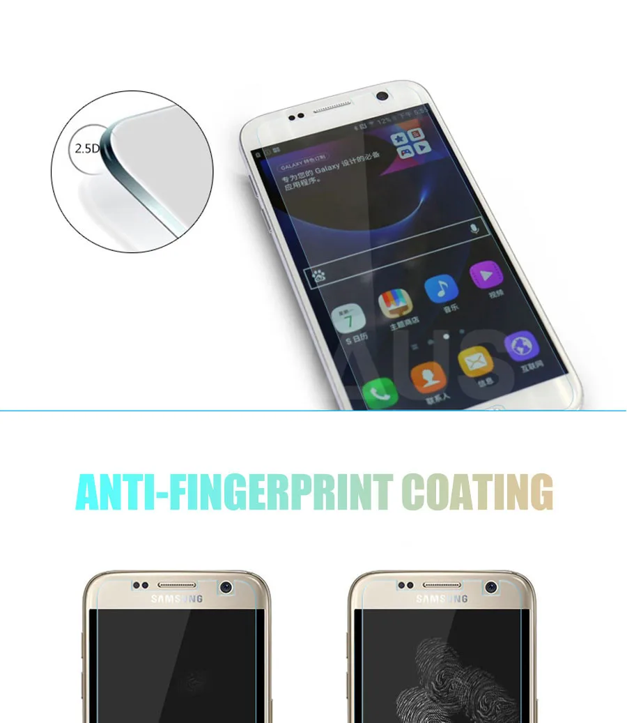 9H Защитное стекло для samsung Galaxy S7 S6 Note 5 4 3 samsung S5 S4 S3 mini Закаленное Защитное стекло для экрана