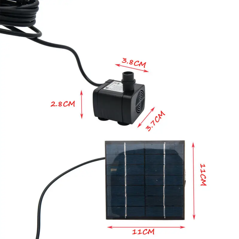 Комплект водяного насоса на солнечной батарее погружной уличный садовый морской