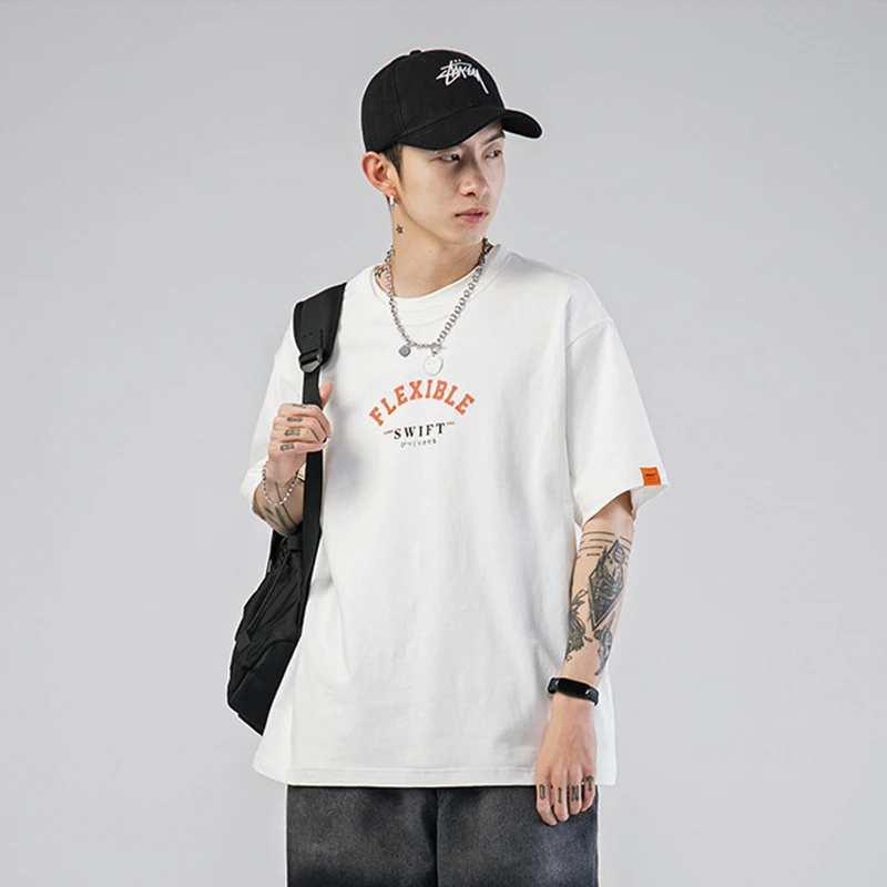 

Fashion T Shirts FLEXIBLE SWIFT Print Top Tees Harajuku Streetwear Half Sleeve Homme Clothes Oversize Cotton Casual Dropshipping