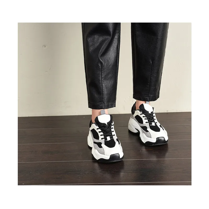 

2021 Spring new Brand New Women PU Leather Pants High Waist Leather Ladies Trousers Winter Pants Harem Pants Pantalon