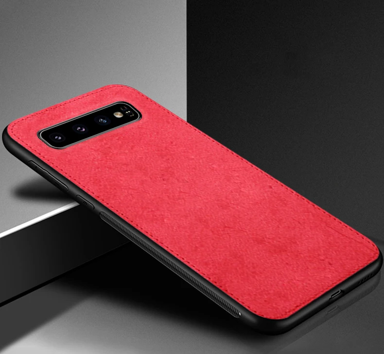 IIOZO Магнитный тканевый чехол для samsung Galaxy S8 S9 S10 Plus Note 8 Note 9 ультратонкий тканевый Мягкий силиконовый чехол s