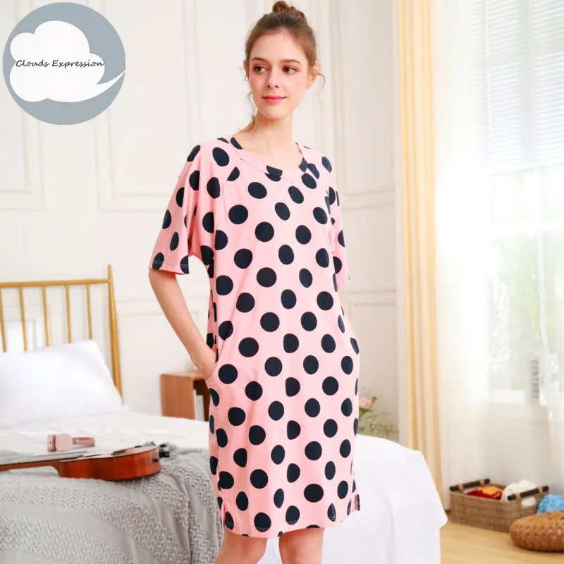 Рубашка ночная женская хлопок M 5XL цвет в ассортименте L XL XXL 2 шт/комплект|Ночные