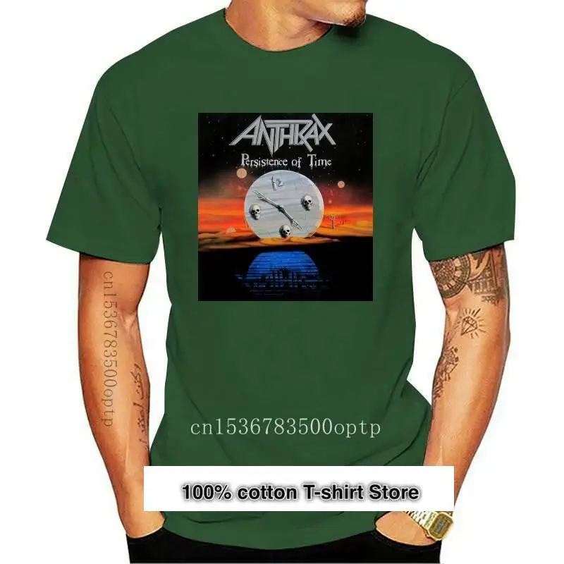 

Camiseta negra para hombre, camisa con banda de Metal y Rock, Anthrax, mantenge of Time, talla S-3XL, novedad de 2021